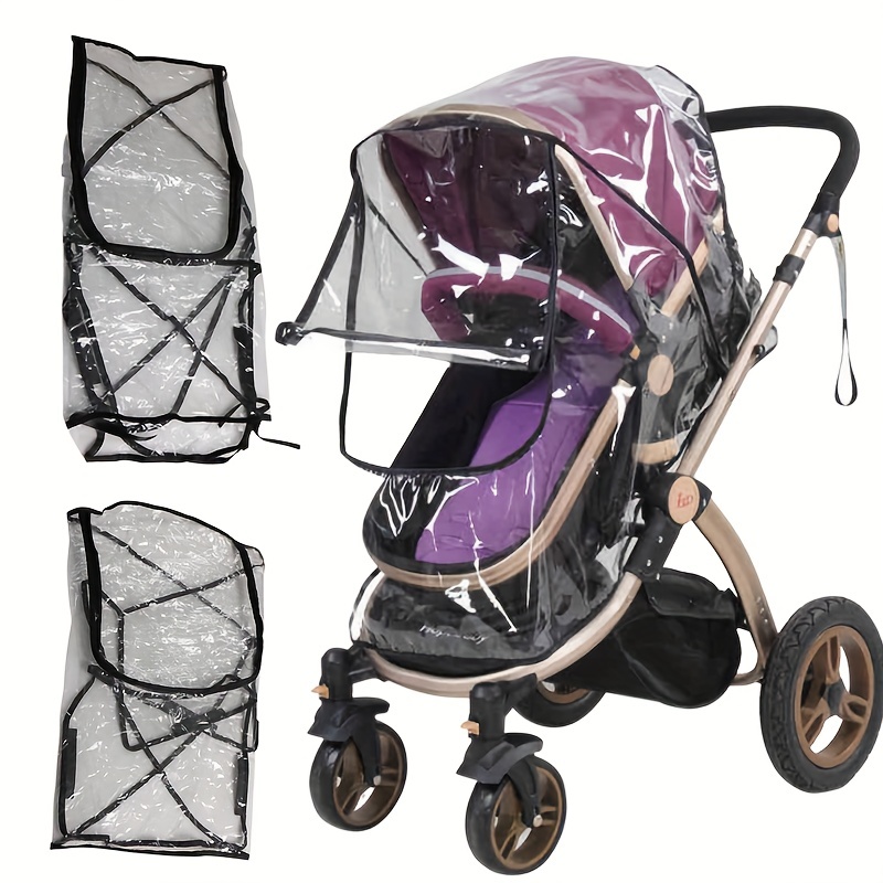 Stroller Rain Cover - 1 adet Taşınabilir Evrensel Su Geçirmez