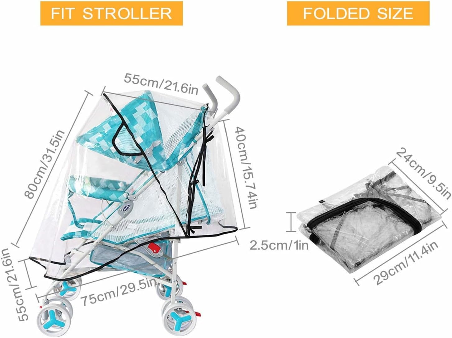 Bebek arabası yağmur kılıfı, e - Stroller Rain Cover incelemesi ve fiyatı