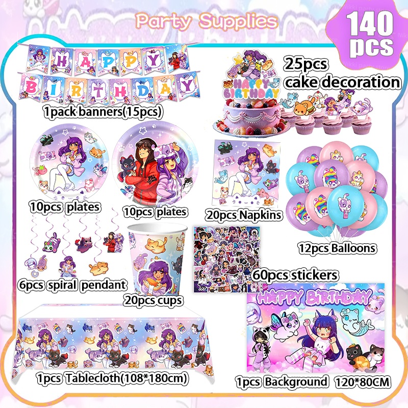 Aphmau Doğum Günü Süslemeleri  - Baby Products Poster incelemesi ve fiyatı