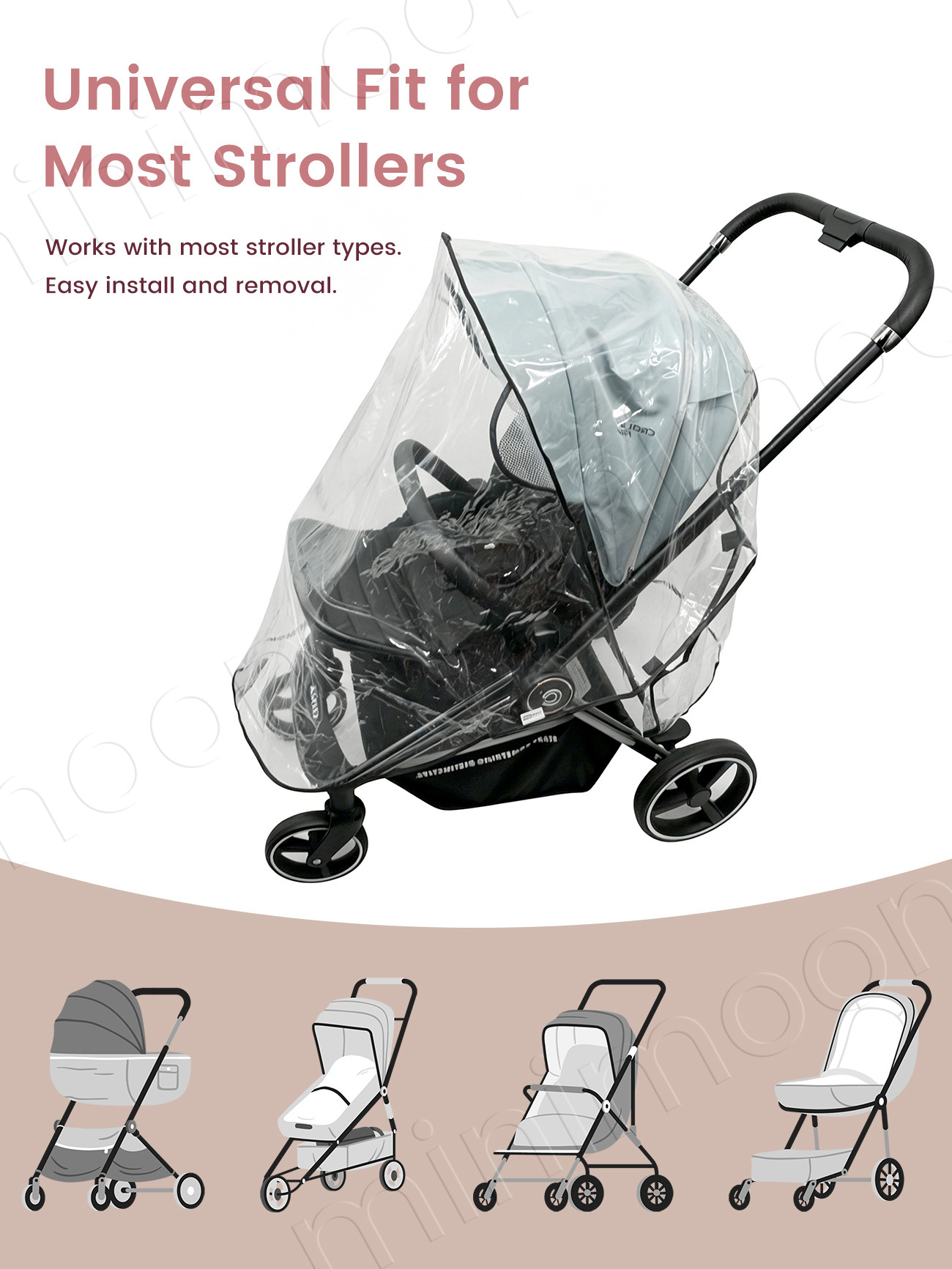 Evrensel Su Geçirmez Bebek Ara - Stroller Rain Cover incelemesi ve fiyatı
