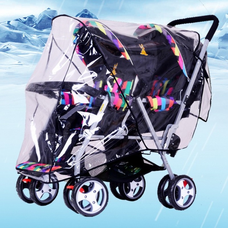 Çift Koltuklu İkiz Bebek Araba - Stroller Rain Cover incelemesi ve fiyatı